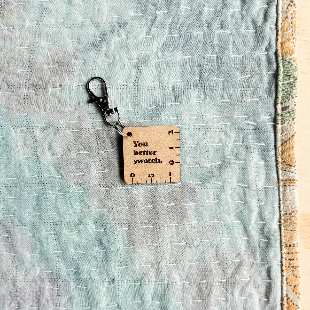 Kelbourne Woolens Goods Mini 1 x 2 cm Ruler Keychain