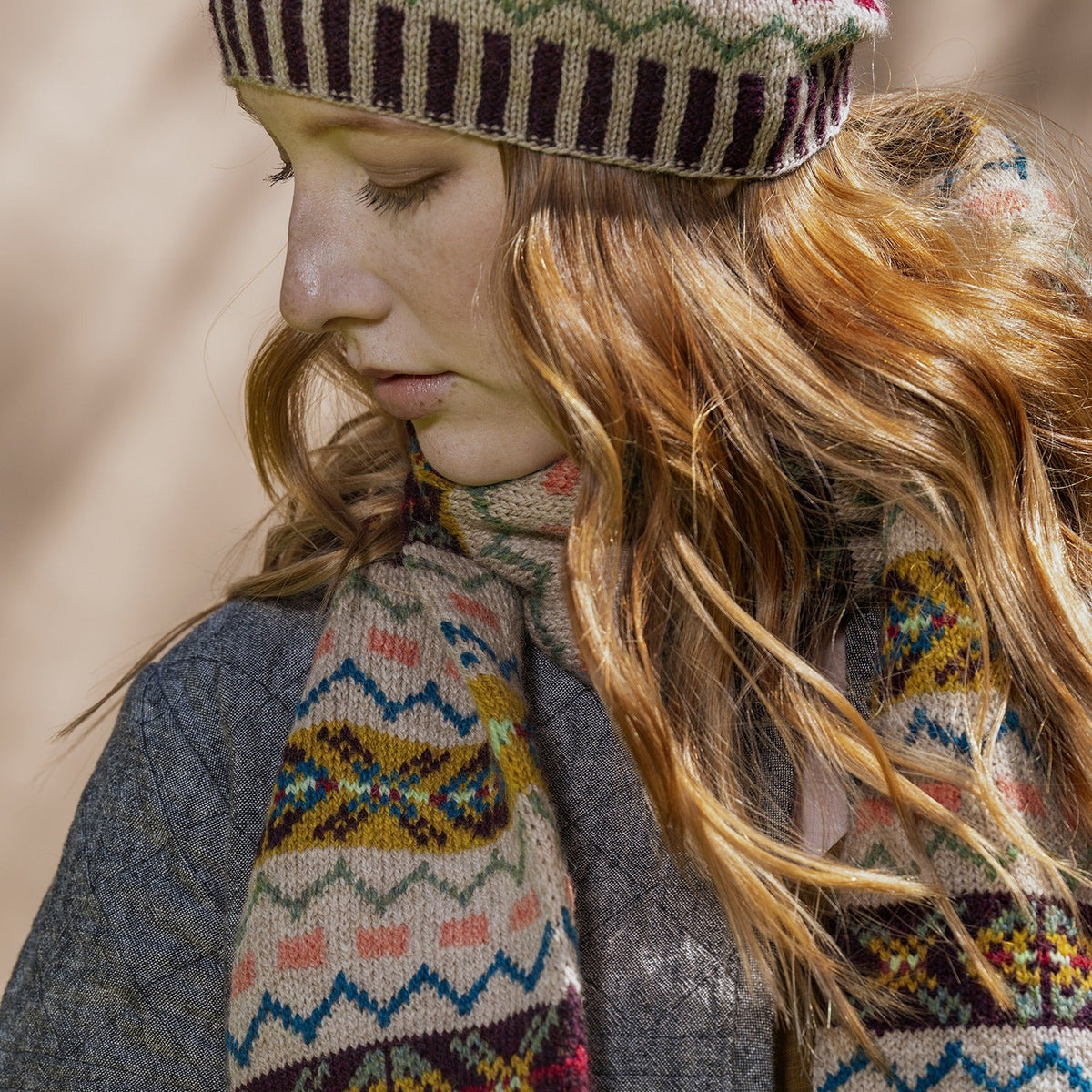 Kelbourne Woolens Patterns Ridley Creek Hat and Scarf Pattern