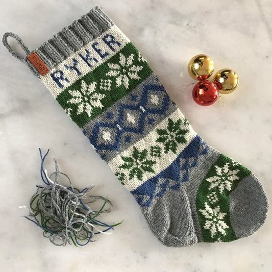 Nordic Night Christmas Stocking by Randi Hjelm Debes