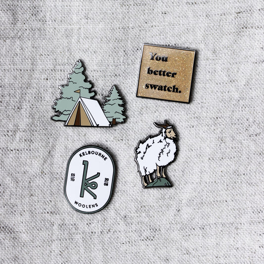 Kelbourne Woolens Enamel Pins!