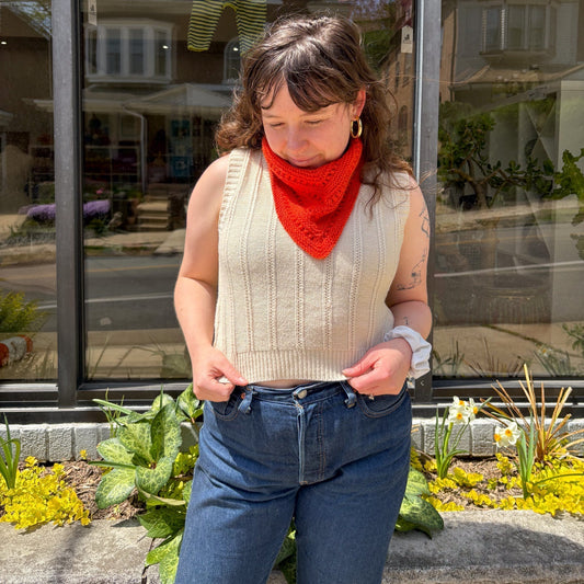 Staff Project: Scarf No. 1 in Germantown DK