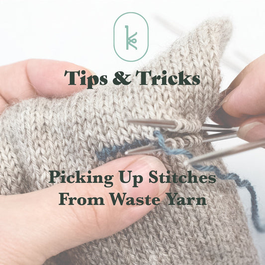 Picking Up Stitches From Waste Yarn