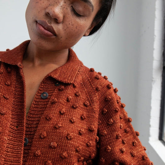 Kelbourne Woolens Patterns Adult Popcorn Cardigan