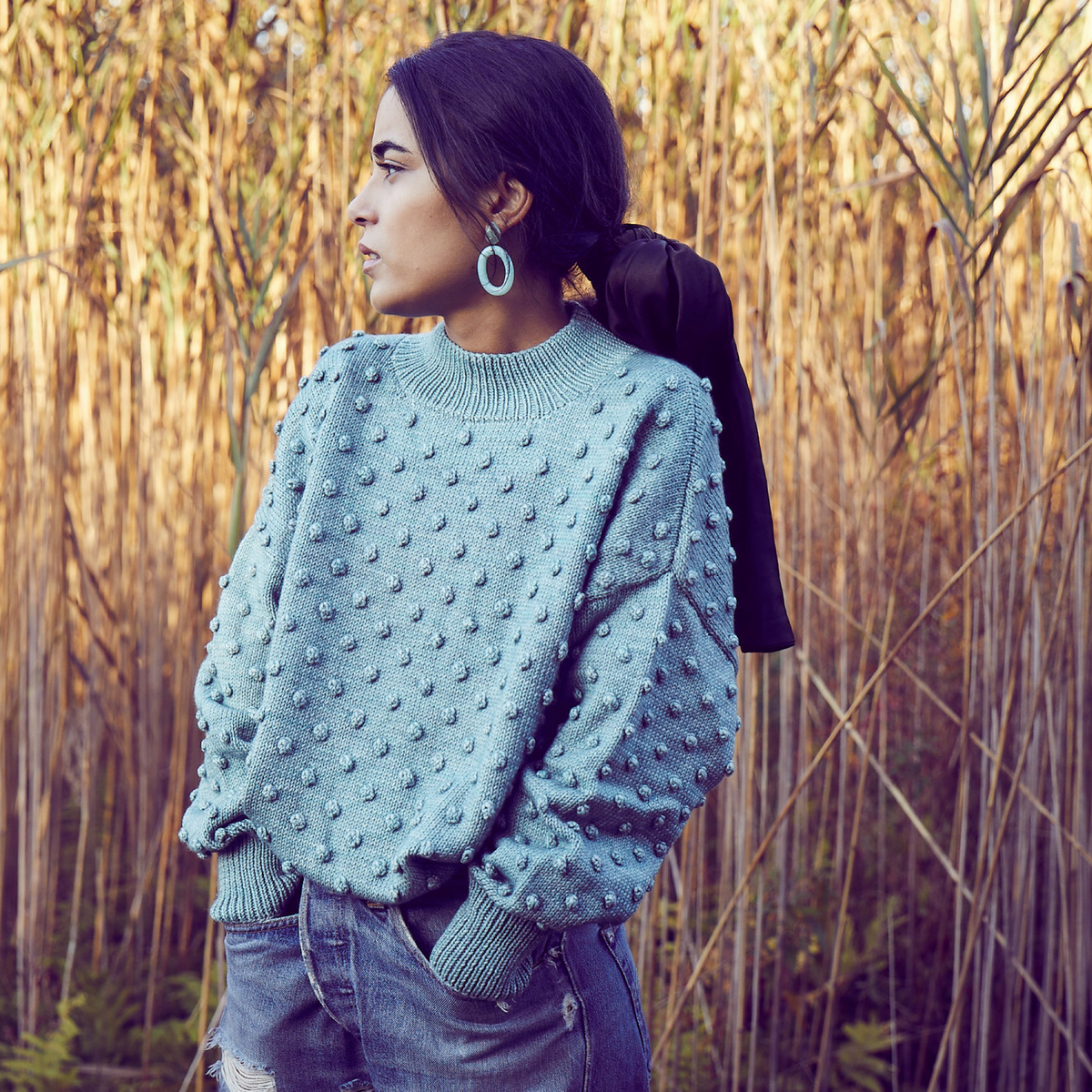 Kelbourne Woolens Patterns Adult Popcorn Pullover
