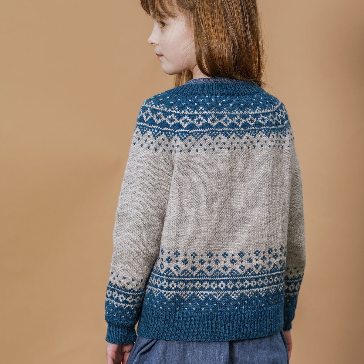 Kelbourne Woolens Patterns Baxter Peak Child Sweater Pattern