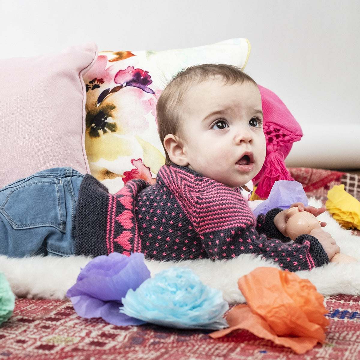 Kelbourne Woolens Patterns Colette Baby Sweater Pattern