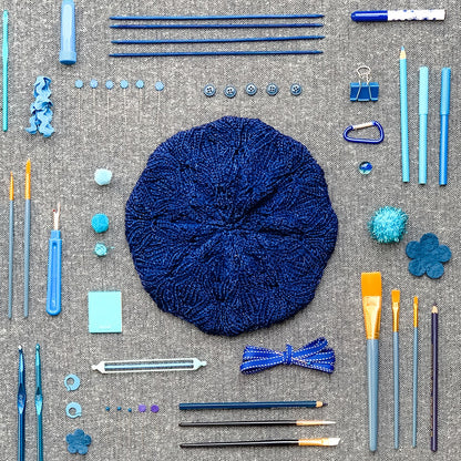 Kelbourne Woolens Patterns Delphinium Beret Pattern