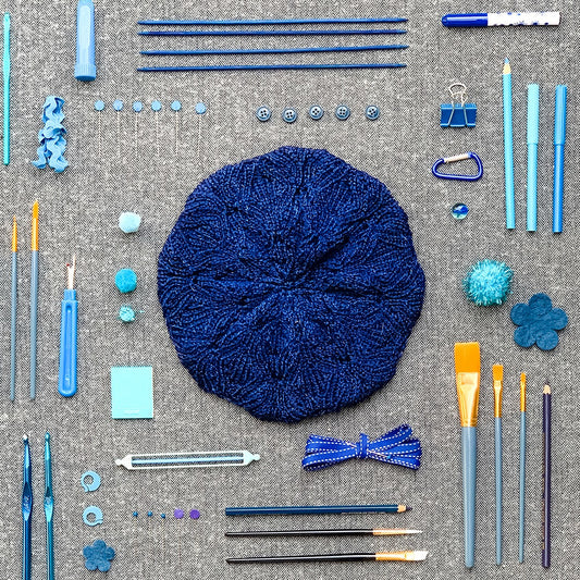 Kelbourne Woolens Patterns Delphinium Beret Pattern