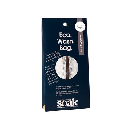 Soak Laundry Lacey - Grey Eco Wash Bag - Generous