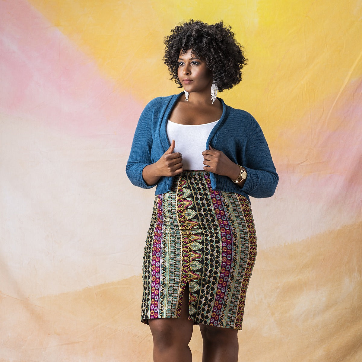 Kelbourne Woolens Patterns Evening Star Cardigan Sweater Pattern