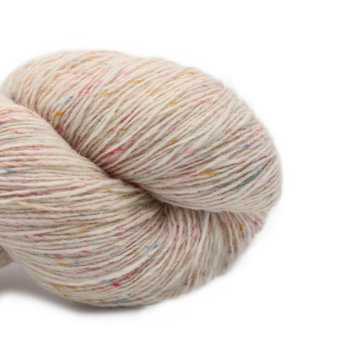 BC Garn Yarn 30 white confetti - new! Loch Lomond Lace GOTS