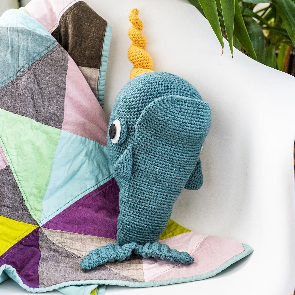 Kelbourne Woolens Patterns Norbert Narwhal Crochet Pattern