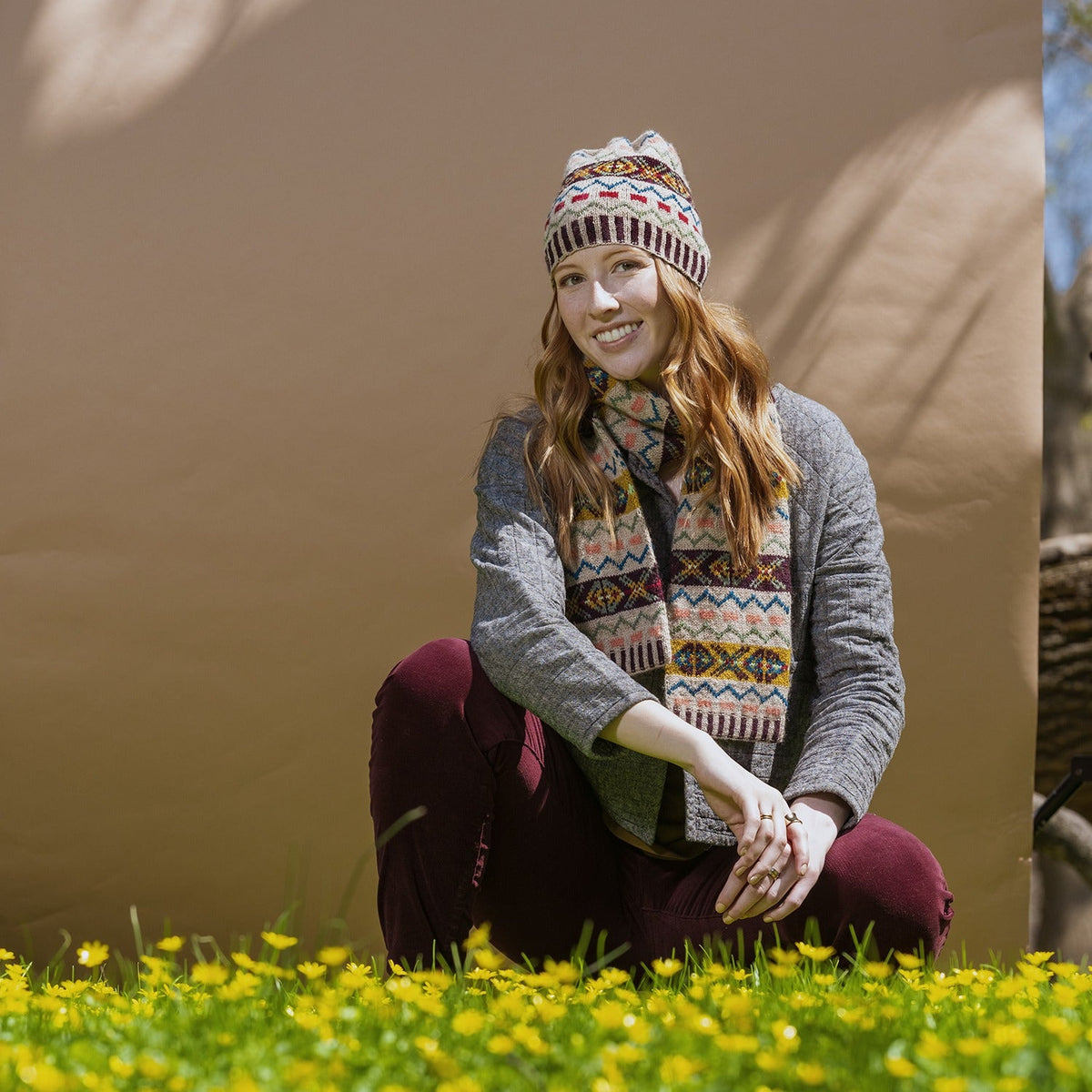 Kelbourne Woolens Patterns Ridley Creek Hat and Scarf Pattern