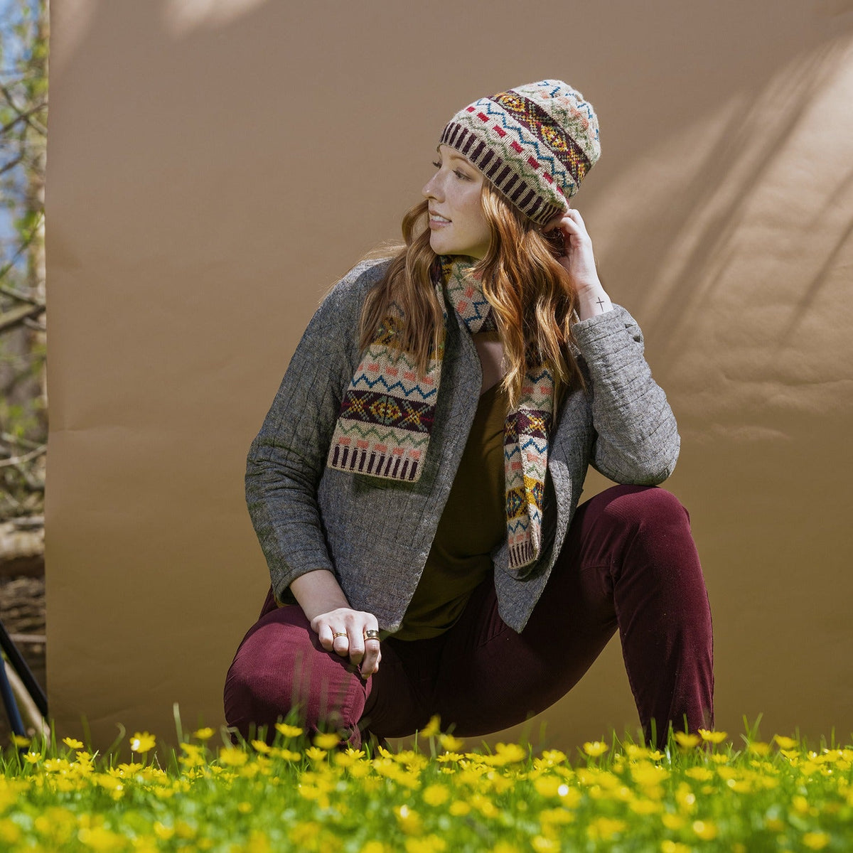 Kelbourne Woolens Patterns Ridley Creek Hat and Scarf Pattern