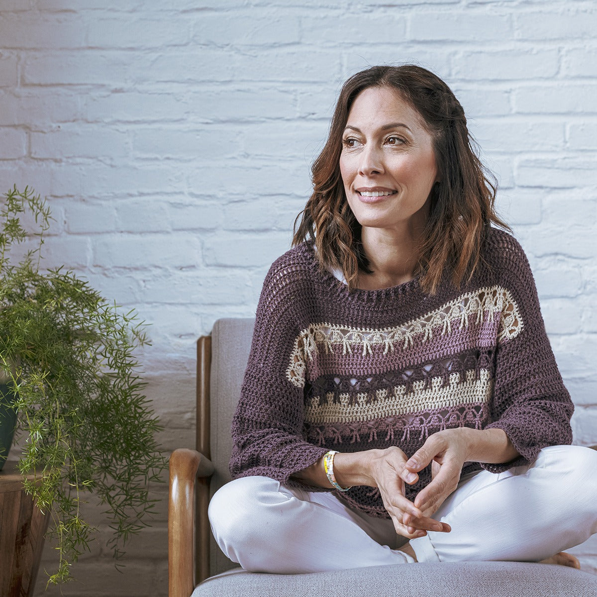 Kelbourne Woolens Patterns Saguaro Crochet Sweater Pattern