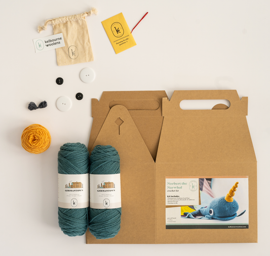 Kelbourne Woolens Kits Norbert Narwal Crochet Kit