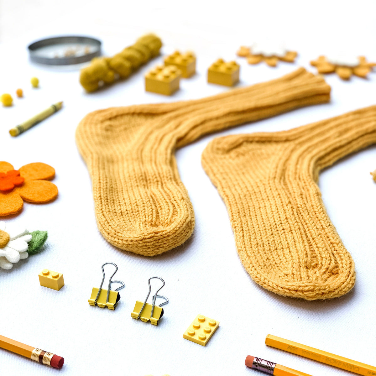 Kelbourne Woolens Patterns Goldenrod Boot Socks Pattern