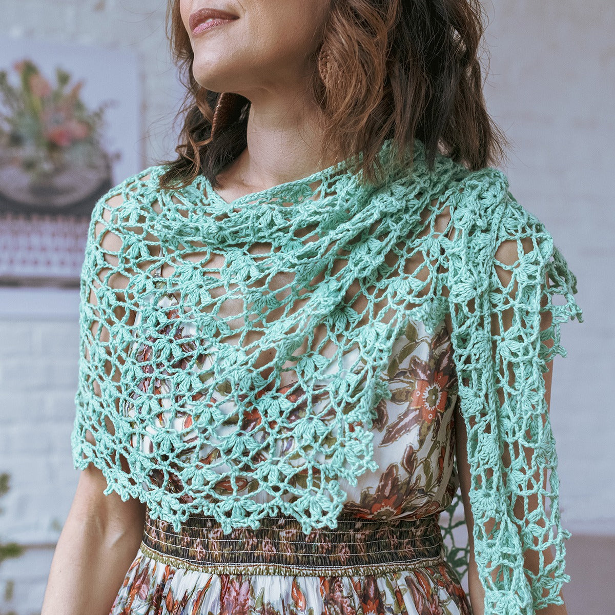 Kelbourne Woolens Patterns Succulent Crochet Shawl Pattern
