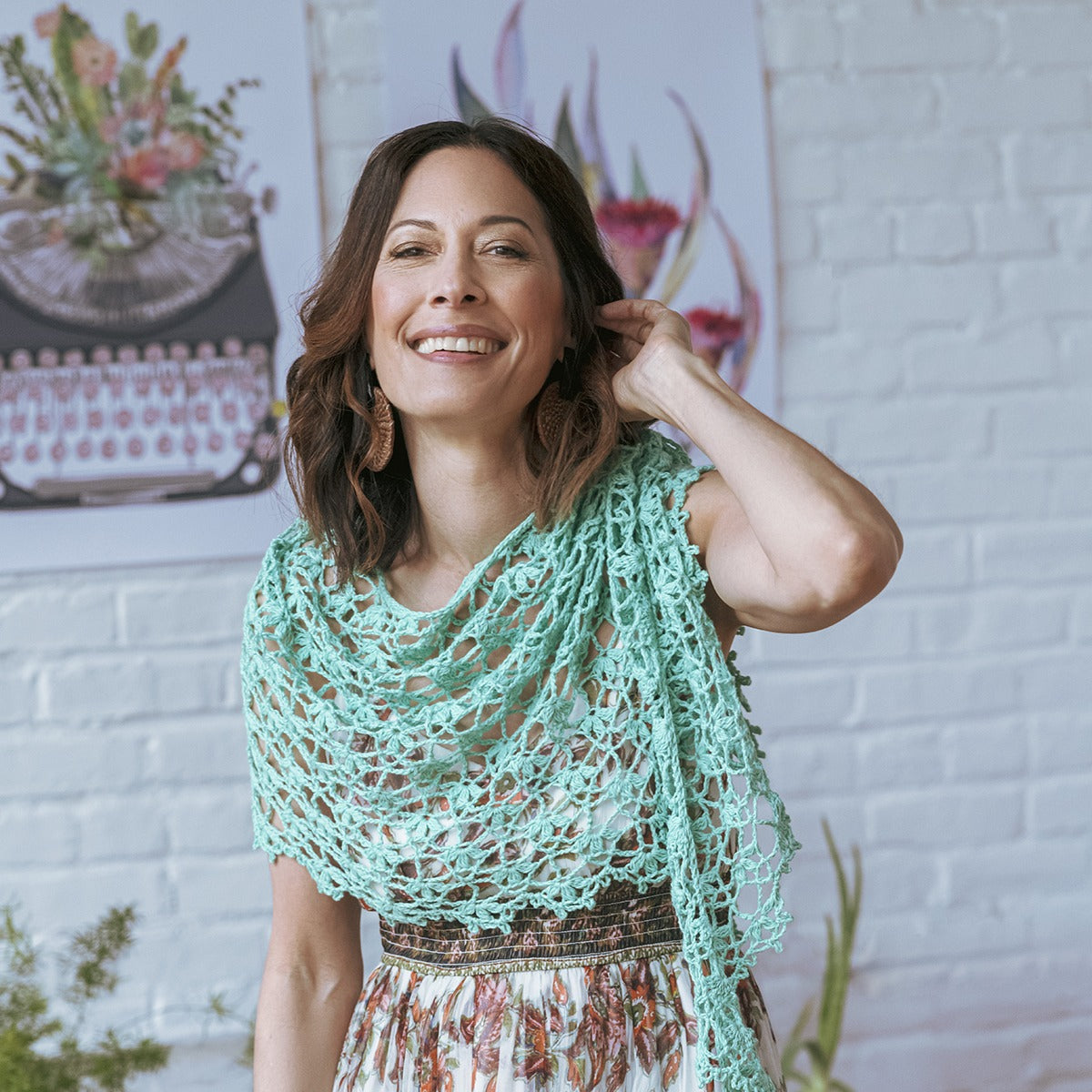 Kelbourne Woolens Patterns Succulent Crochet Shawl Pattern