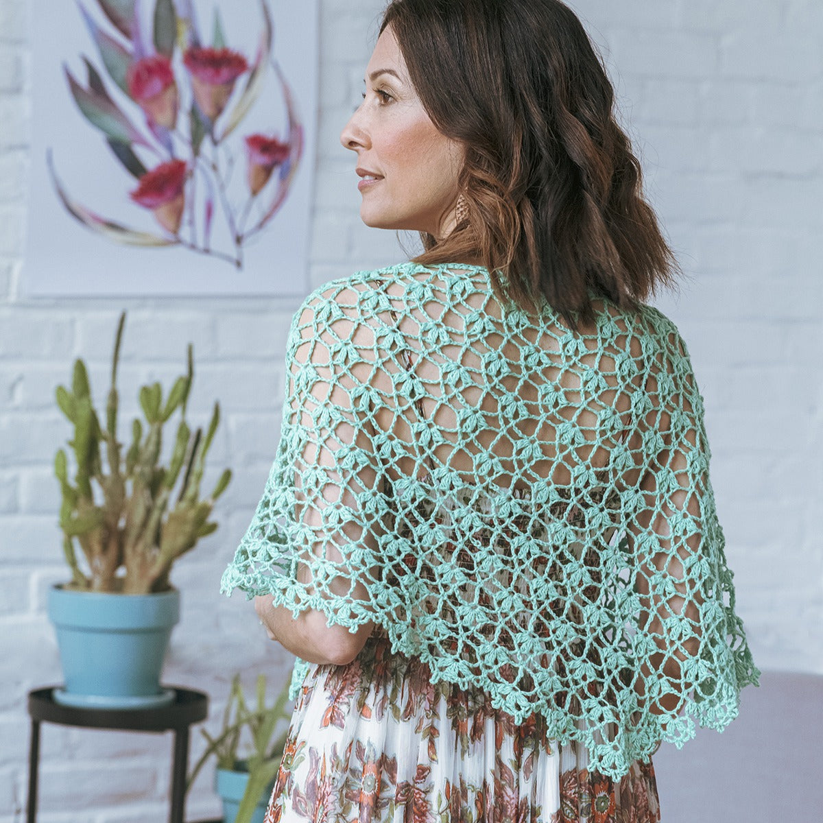 Kelbourne Woolens Patterns Succulent Crochet Shawl Pattern