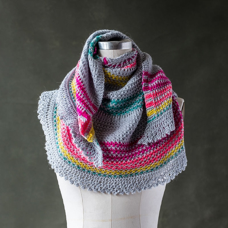 Kelbourne Woolens Patterns A Bow in the Sky Shawl Pattern
