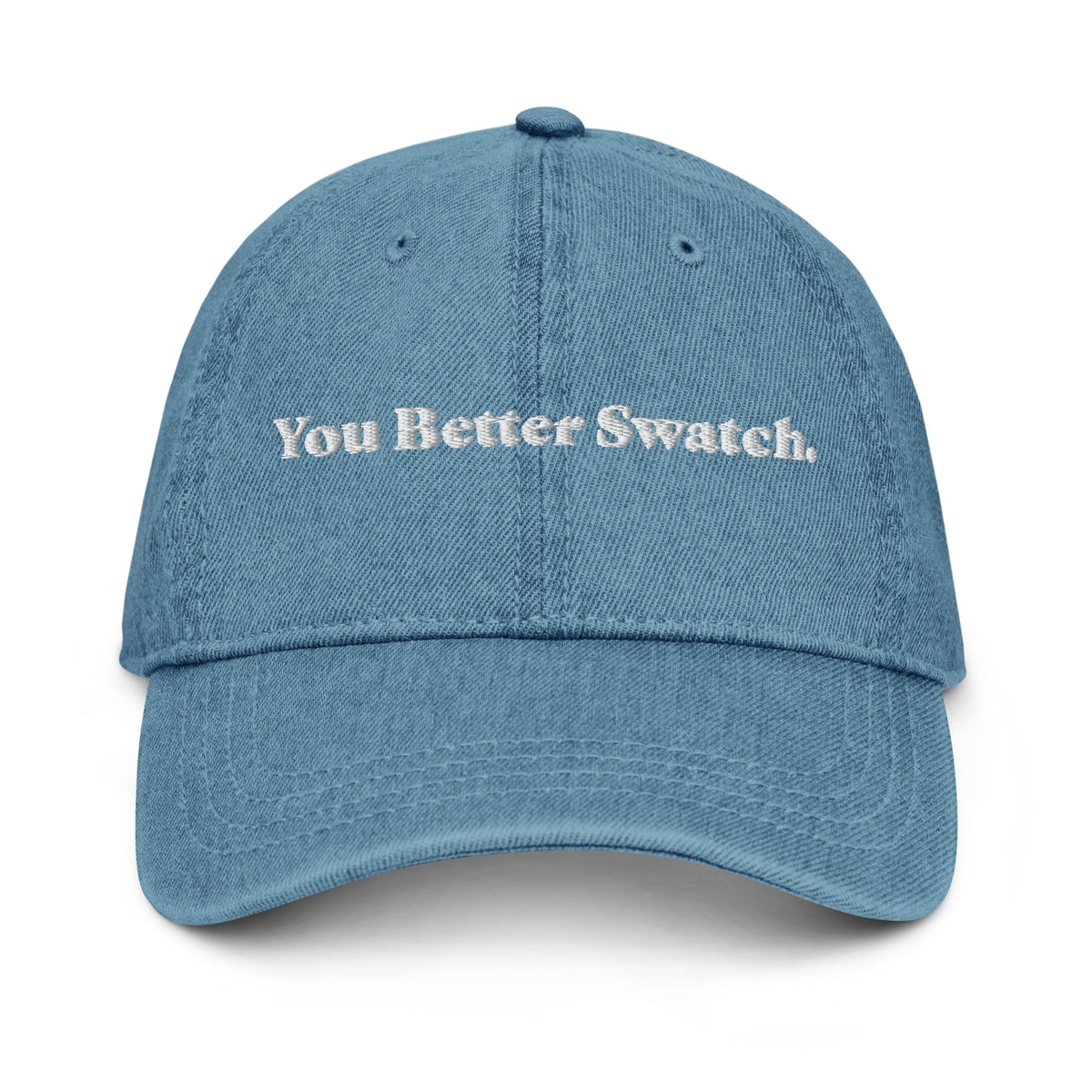 Kelbourne Woolens Goods Blue Denim Embroidered Hat