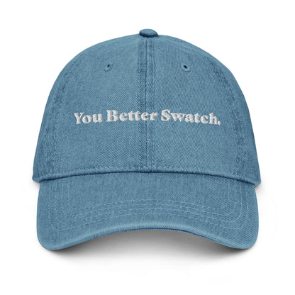 Kelbourne Woolens Goods Blue Denim Embroidered Hat