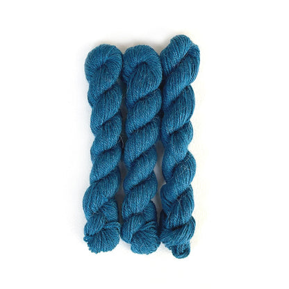 Kelbourne Woolens Yarn 433 dark teal mini Perennial Minis