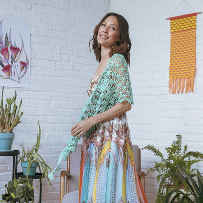 Kelbourne Woolens Patterns Succulent Crochet Shawl Pattern