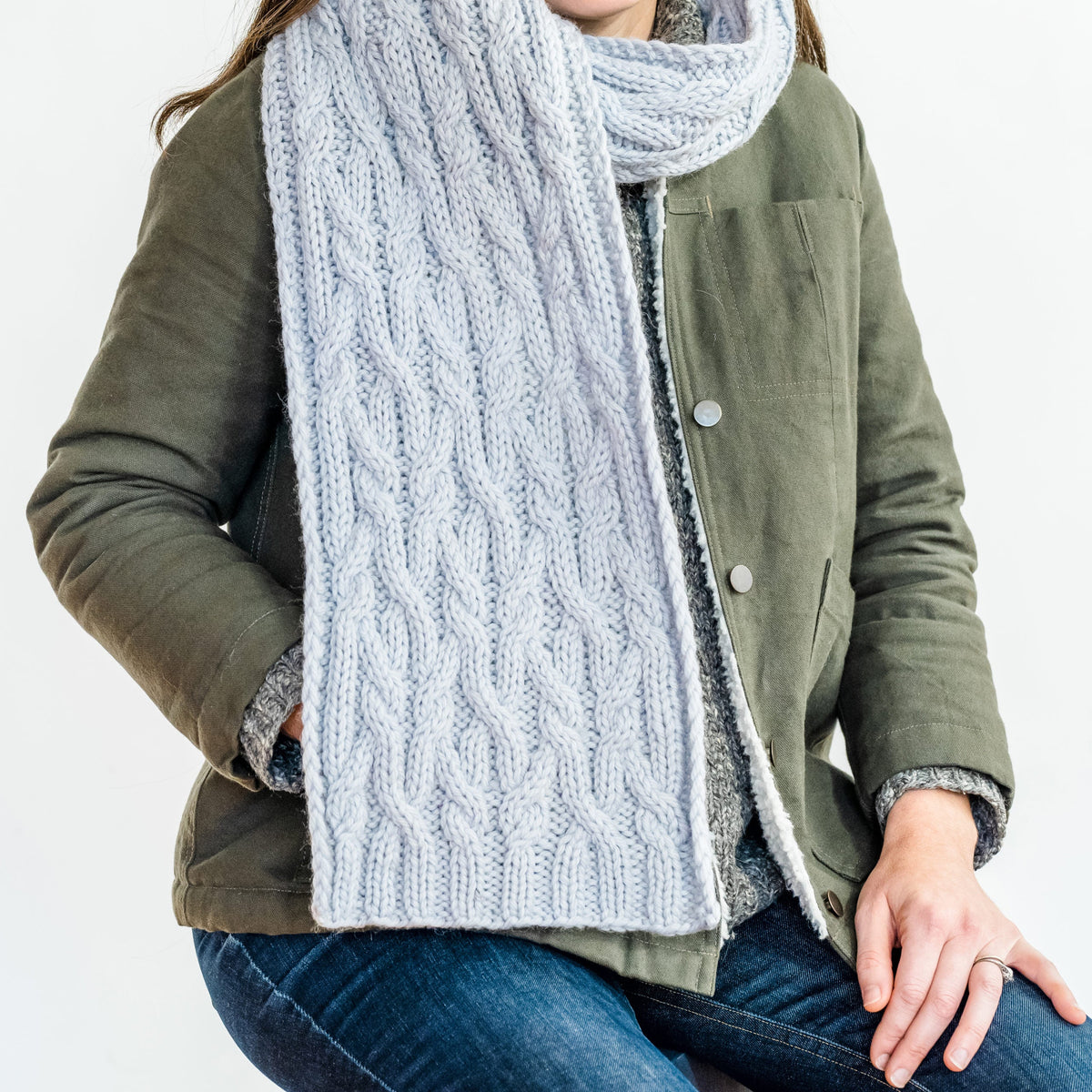 Kelbourne Woolens Patterns Travertine Scarf Pattern