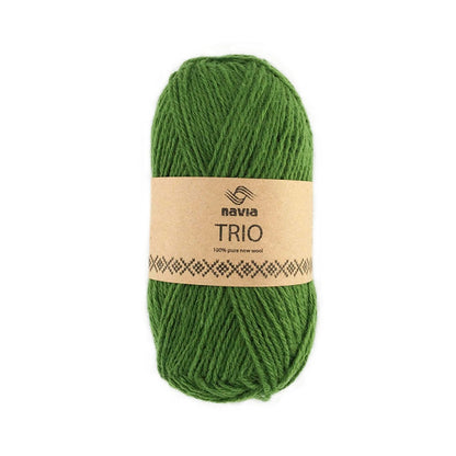 Navia Yarn 313 bottle green Trio
