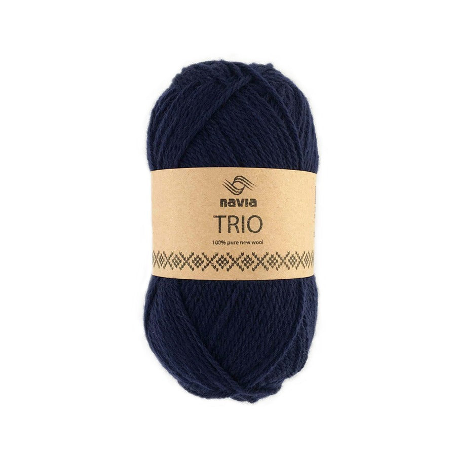 Navia Yarn 324 dark blue Trio